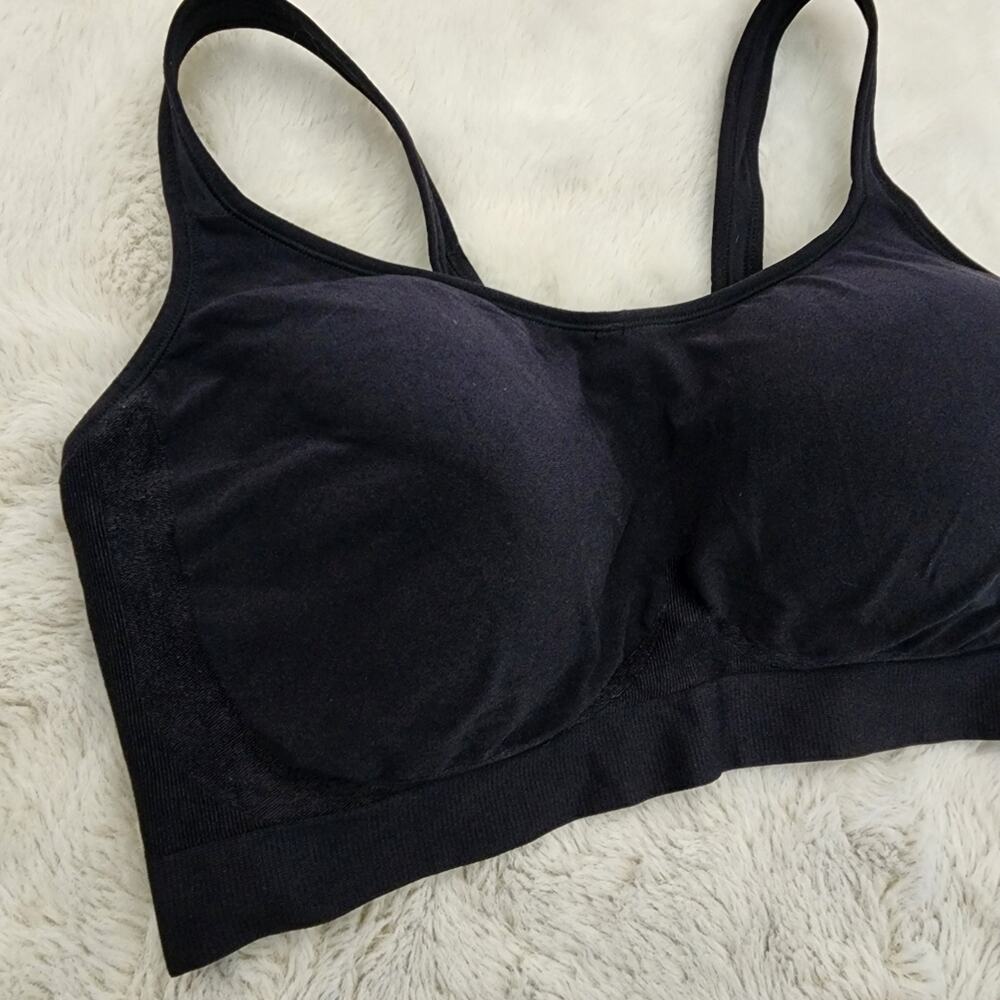 Truekind Daily Comfort Wireless Shaper Bra - Black Seamless Plus Size 3X - NEW - Picture 8 of 12
